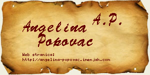 Angelina Popovac vizit kartica